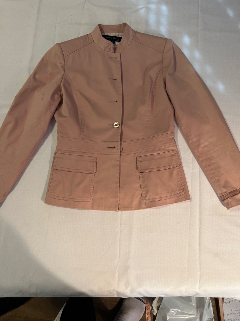 Anne Klein Dusty Rose Fitted Blazer